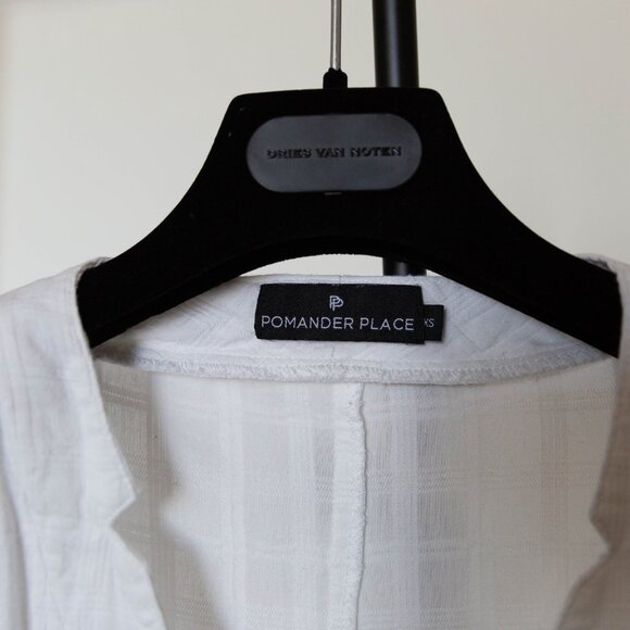 POMANDER PLACE TUCKERNUCK CAROLINA KAFTAN DRESS White Size XS - Picture 5 of 8